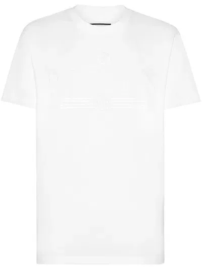 Philipp Plein Logo-print Cotton T-shirt In White