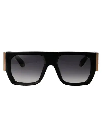 Philipp Plein Oversized Frame Sunglasses In 0700