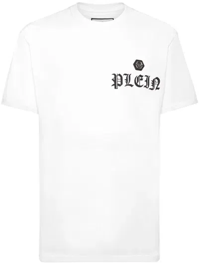 Philipp Plein Logo-print Cotton T-shirt In White