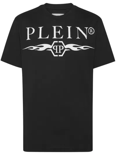 Philipp Plein Round-neck T-shirt In Black