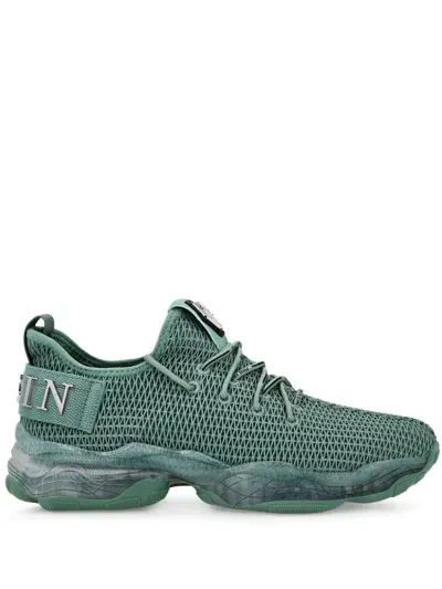 Philipp Plein Runner Hyper $hock Sneakers In Green