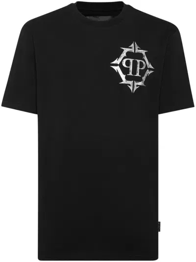 Philipp Plein Ss Chrome T-shirt In Black