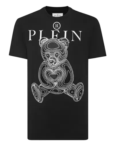 Philipp Plein Teddy Bear Cotton T-shirt In Multi