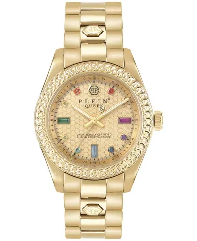 Philipp Plein Women's Queen Gold-tone Stainless Steel Bracelet Watch 36mm