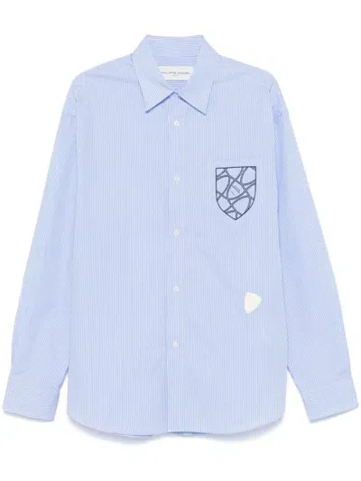 Philippe Model Paris Logo-print Shirt In Blue