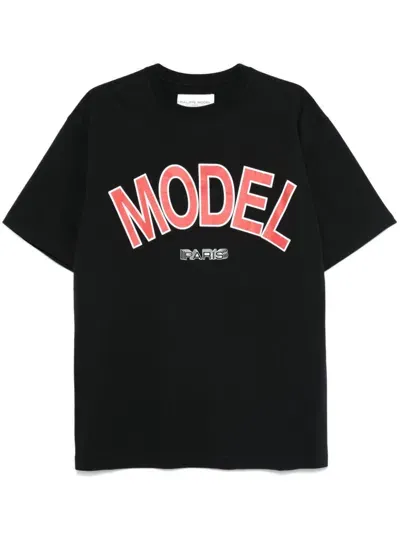 Philippe Model Paris Logo-print T-shirt In Black