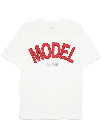 Philippe Model Paris Logo-print T-shirt In White