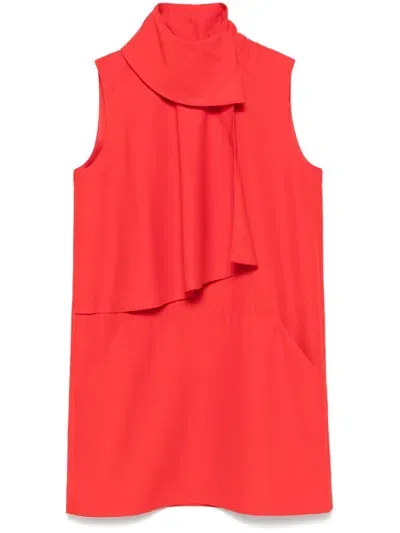 Philippe Model Paris Sleeveless Mini Dress In Orange