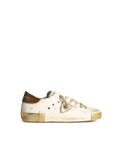 Philippe Model 'prsx' White Lear Sneakers