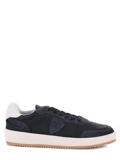 Philippe Model Sneakers In Nero/blu