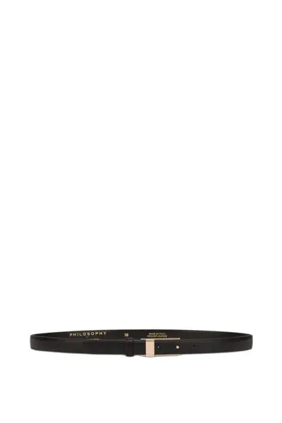 Philosophy Di Lorenzo Serafini Belts In Black