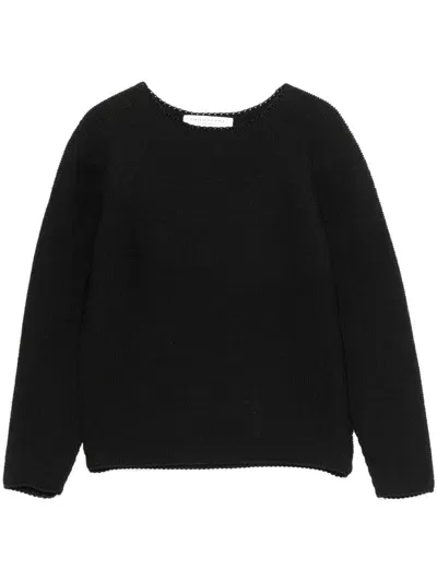 Philosophy Di Lorenzo Serafini Black Crew-neck Sweater