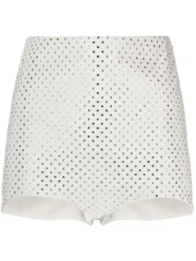 Philosophy Di Lorenzo Serafini Crystal-embellished Miniskirts In Grey