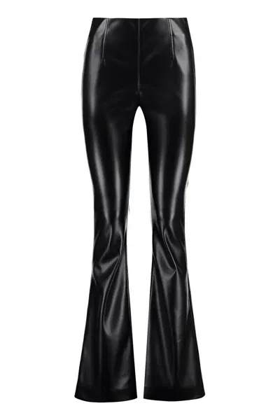 Philosophy Di Lorenzo Serafini Faux Leather Trousers In Black