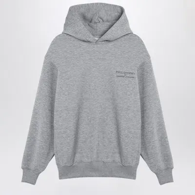 Philosophy Di Lorenzo Serafini Philosophy Hooded Sweatshirt In Grey