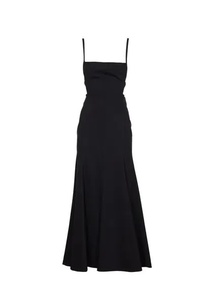 Philosophy Di Lorenzo Serafini Square Neck Maxi Dress In Navy