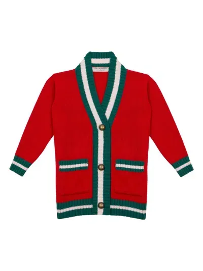 Philosophy Di Lorenzo Serafini Kids' V-neck Cardigan In Red