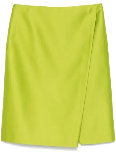 Philosophy Di Lorenzo Serafini Wrap Mini Skirt In 绿色