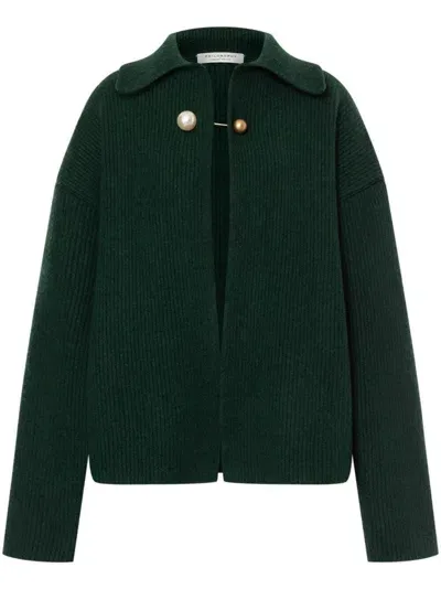 Philosophy Mix Silk Cashmere Jacket In Green