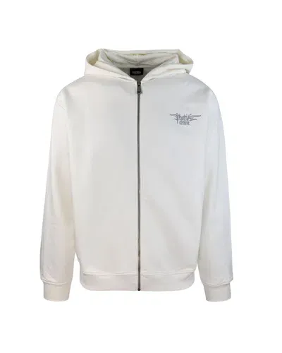 Phobia Archive Felpa Full-zip Con Logo Blurry In White