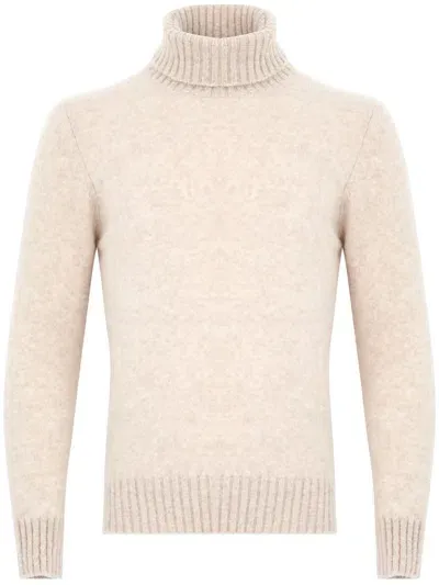 Piacenza Cashmere Cashmere And Silk Turtleneck Sweater In Beige