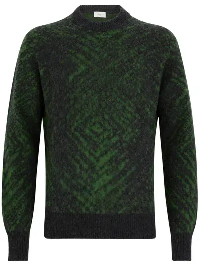 Piacenza Cashmere Green Roundneck Pullover