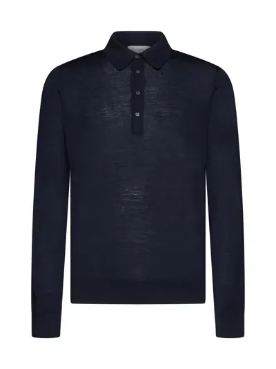 Piacenza Cashmere Polo Shirt In Blue