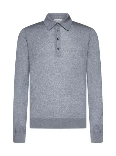 Piacenza Cashmere Polo Shirt In Grey