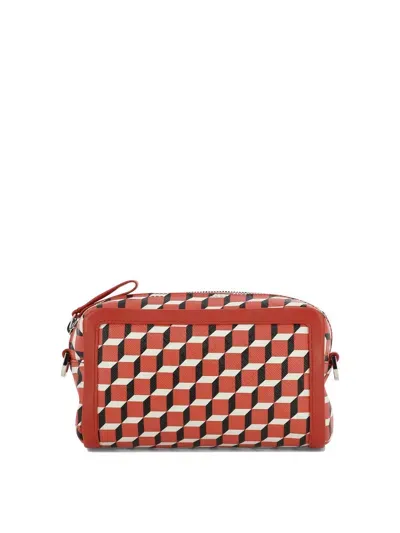 Pierre Hardy Cube Box Crossbody Bag In Red