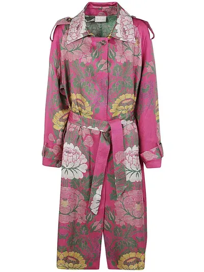 Pierre-louis Mascia Double Print Coat Clothing In Multicolour