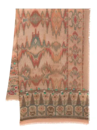 Pierre-louis Mascia Euclides Scarf In Beige