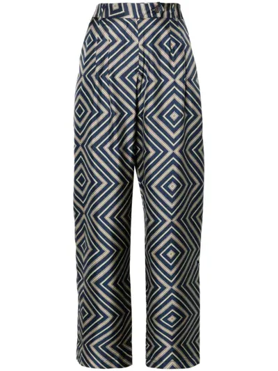 Pierre-louis Mascia Hose Mit Geometrischem Print In Multicolour