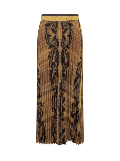 Pierre-louis Mascia Long Skirt In Gold