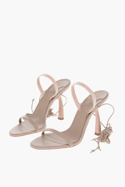 Piferi Ludovic De Saint Sernin Comma-heeled Sandals With Gladiator In Beige