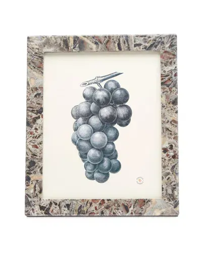 Pigeon & Poodle Corsica Mixed Marble Frame, 8x10 In Gray