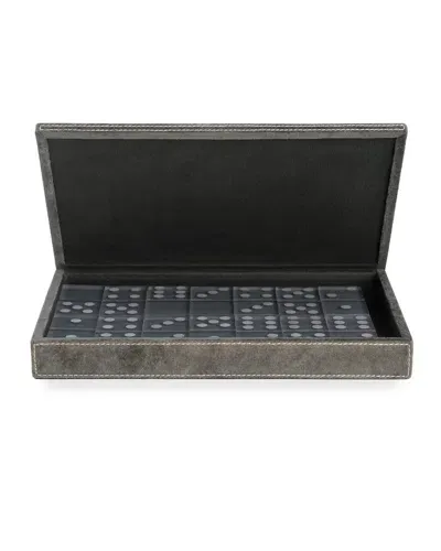 Pigeon & Poodle Keokee Domino Box Set In Charcoal