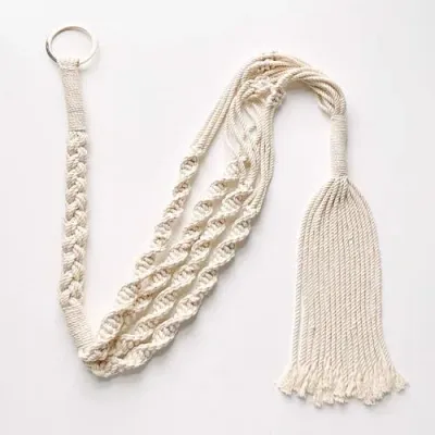 Pillowpia Trina Macrame Plant Hanger In Natural