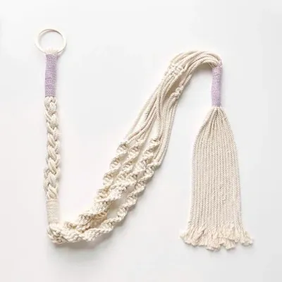 Pillowpia Trina Macrame Plant Hanger In Thistle