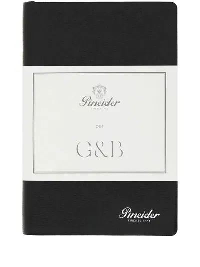 Pineider Milano Notebook 9x14 Cm In Schwarz