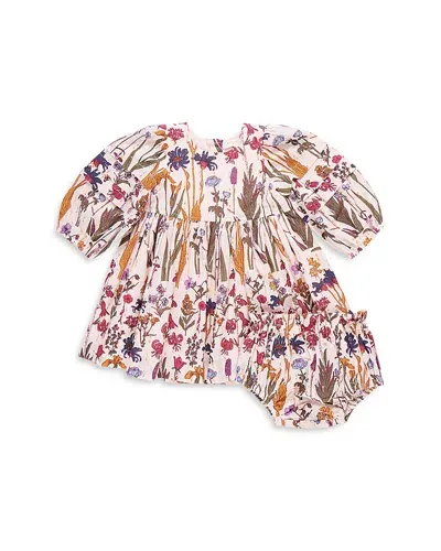 Pink Chicken Girls' Baby Girls Brooke Dress Set - Autumn Flowers - Baby