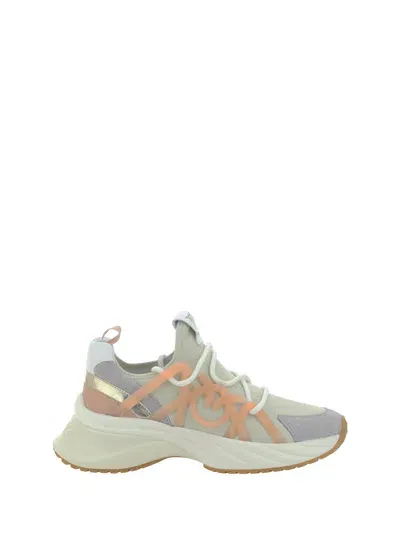 Pinko Ariel 01 Panelled Sneakers In Milk/nude