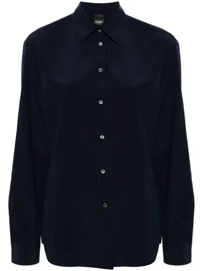 Pinko Blue Korea Shirt With Pocket