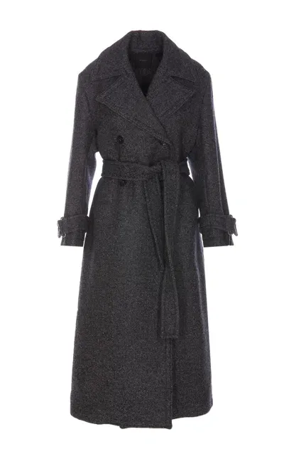 Pinko Calice Coat In Gris