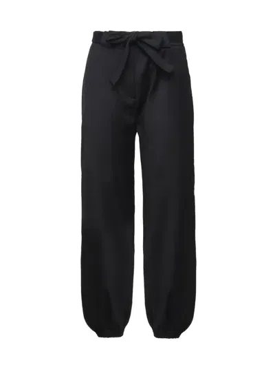 Pinko Caproni Elastic Ankle Cuff Pants In Black