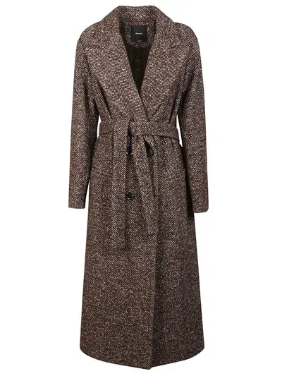 Pinko Coat In Brown