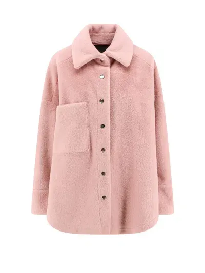 Pinko Coat In Rosa Nettare