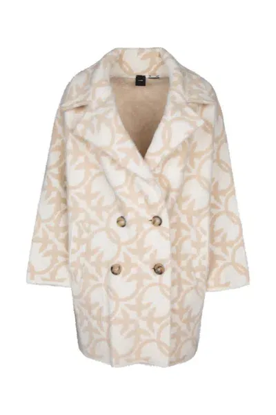 Pinko Coats In Pannabeige