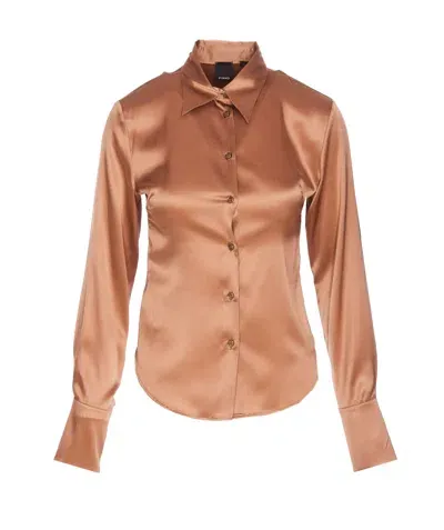 Pinko Criminale Shirt In Brown