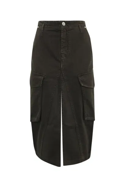 Pinko Duduk Denim Skirt In Brown