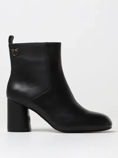 Pinko Flat Ankle Boots  Woman Color Black In Schwarz